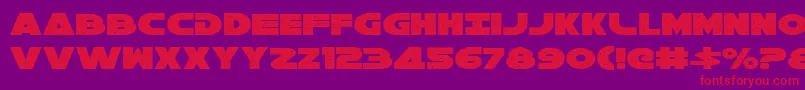 Galaxy1 Font – Red Fonts on Purple Background