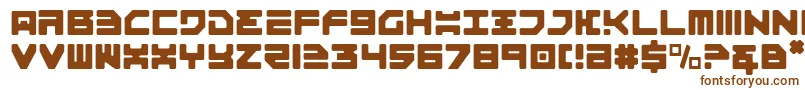Omega3Light Font – Brown Fonts on White Background