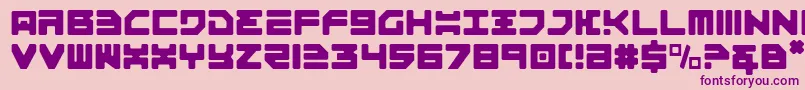 Omega3Light Font – Purple Fonts on Pink Background