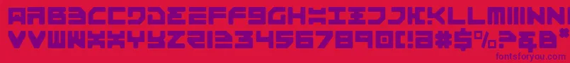 Omega3Light Font – Purple Fonts on Red Background