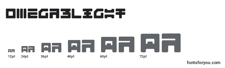 Omega3Light Font Sizes