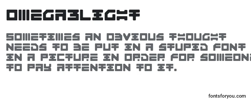 Шрифт Omega3Light