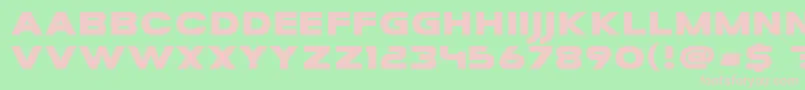 MesaGrande Font – Pink Fonts on Green Background