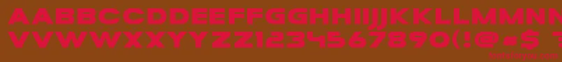 MesaGrande Font – Red Fonts on Brown Background