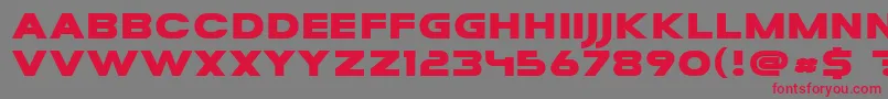 MesaGrande Font – Red Fonts on Gray Background