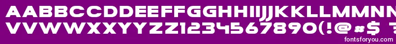 MesaGrande Font – White Fonts on Purple Background