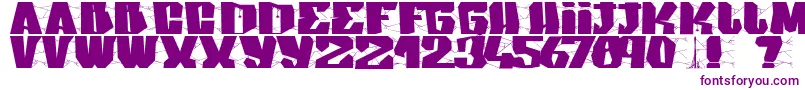 Weitere Informationen zur Arakphobia-Schriftart Arakphobia-Schriftart – Violette Schriften