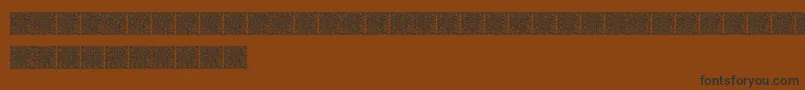 Qrcodex Font – Black Fonts on Brown Background
