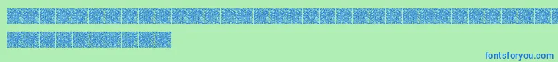 Police Qrcodex – polices bleues sur fond vert