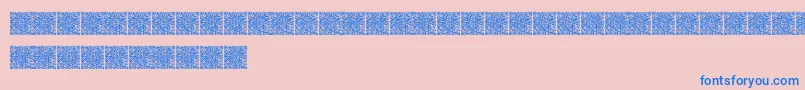 Qrcodex-fontti – siniset fontit vaaleanpunaisella taustalla