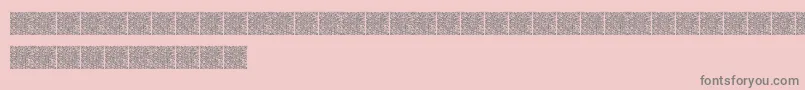 Qrcodex Font – Gray Fonts on Pink Background
