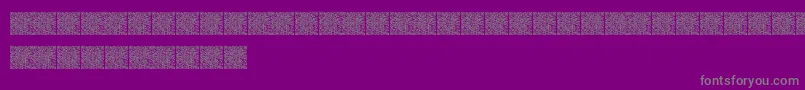 Шрифт Qrcodex – серые шрифты на фиолетовом фоне