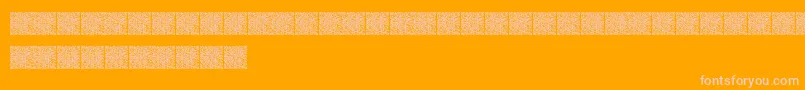Qrcodex-fontti – vaaleanpunaiset fontit oranssilla taustalla