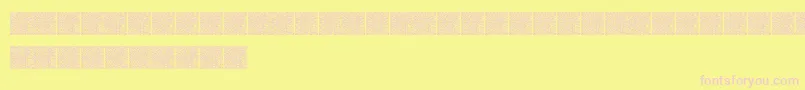 Qrcodex Font – Pink Fonts on Yellow Background