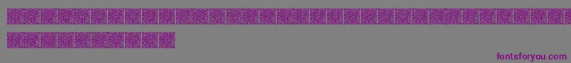 フォントQrcodex – 紫色のフォント、灰色の背景