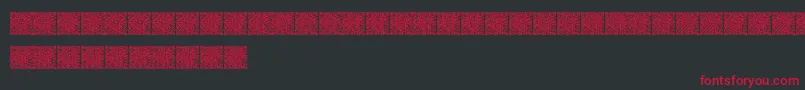fuente Qrcodex – Fuentes Rojas Sobre Fondo Negro