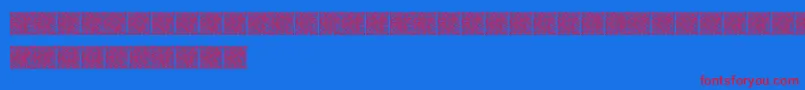 Qrcodex Font – Red Fonts on Blue Background