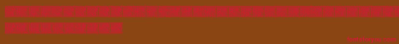 Qrcodex Font – Red Fonts on Brown Background