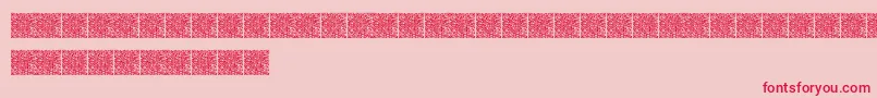 Qrcodex Font – Red Fonts on Pink Background