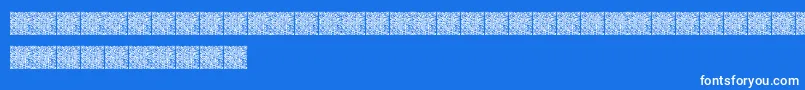 fuente Qrcodex – Fuentes Blancas Sobre Fondo Azul