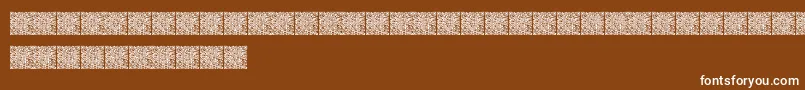 fuente Qrcodex – Fuentes Blancas Sobre Fondo Marrón