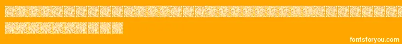 Qrcodex Font – White Fonts on Orange Background