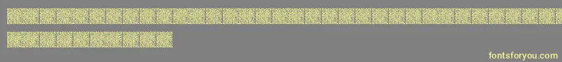 Fonte Qrcodex – fontes amarelas em um fundo cinza