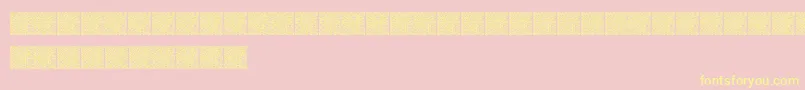 Qrcodex Font – Yellow Fonts on Pink Background