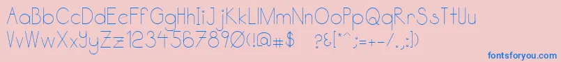 Katabidalan Font – Blue Fonts on Pink Background