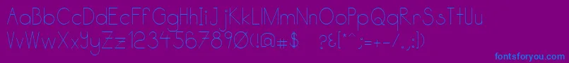 Katabidalan Font – Blue Fonts on Purple Background