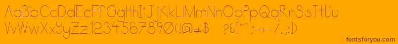 Katabidalan Font – Brown Fonts on Orange Background