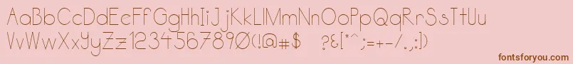 Katabidalan Font – Brown Fonts on Pink Background