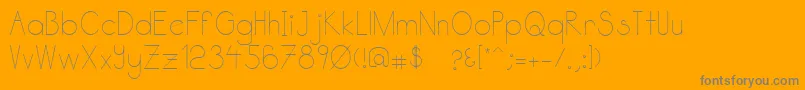 Katabidalan Font – Gray Fonts on Orange Background