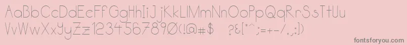 Katabidalan Font – Gray Fonts on Pink Background