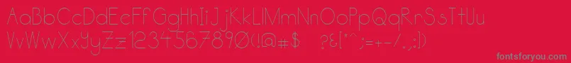 Katabidalan Font – Gray Fonts on Red Background
