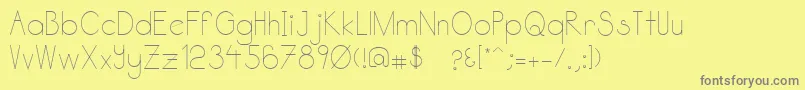 Katabidalan Font – Gray Fonts on Yellow Background