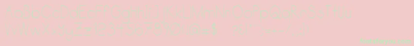 Katabidalan Font – Green Fonts on Pink Background