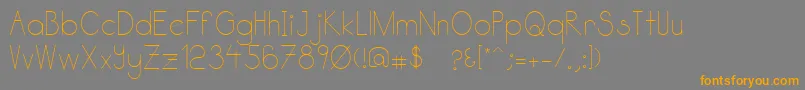 Katabidalan Font – Orange Fonts on Gray Background