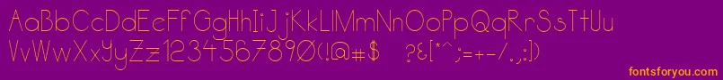 Katabidalan Font – Orange Fonts on Purple Background