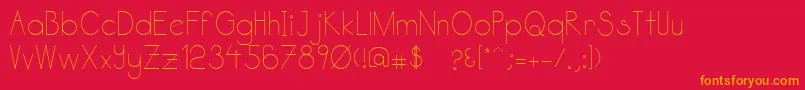 Katabidalan Font – Orange Fonts on Red Background