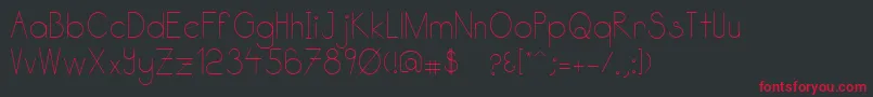 Katabidalan Font – Red Fonts on Black Background
