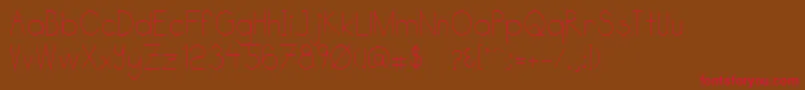 Katabidalan Font – Red Fonts on Brown Background