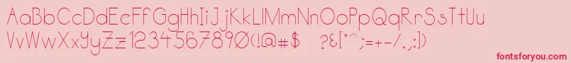 Katabidalan Font – Red Fonts on Pink Background