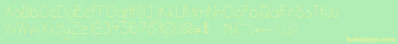 Katabidalan Font – Yellow Fonts on Green Background