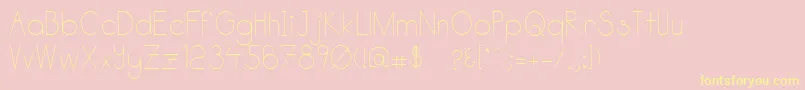 Katabidalan Font – Yellow Fonts on Pink Background