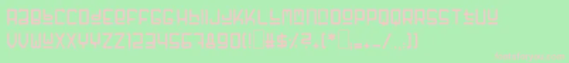 GfFuffiger Font – Pink Fonts on Green Background