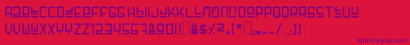 Шрифт GfFuffiger – фиолетовые шрифты на красном фоне