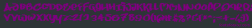 Juice ffy Font – Purple Fonts on Black Background