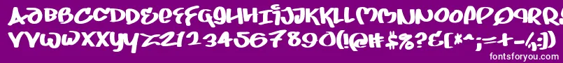 Juice ffy Font – White Fonts on Purple Background