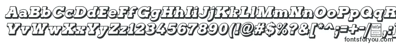 TyposterOutlineItalicDemo-fontti – Ilman serifejä olevat fontit